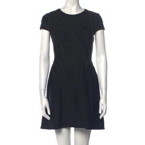 Herve Leger Crew Neck Mini Dress